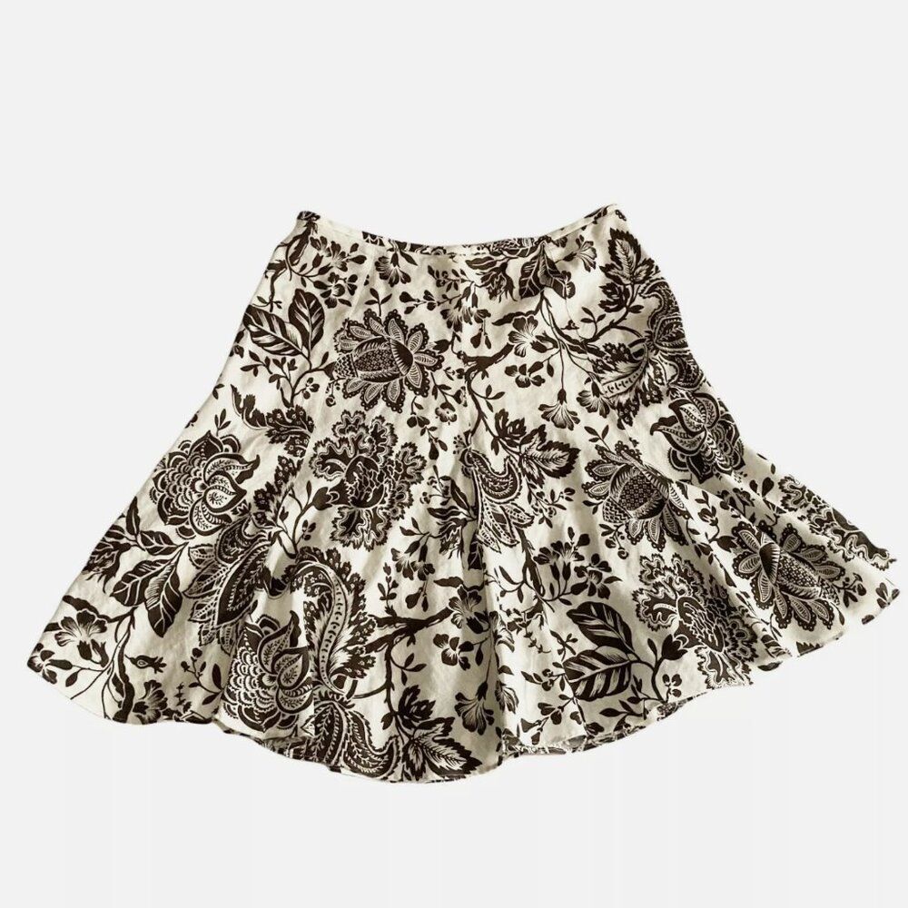 American Living Skirt Linen Blend Cottagecore‎ Peasant Tiered 8